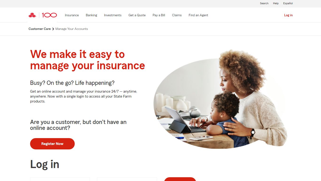 Online Account Login and Registration | State Farm®